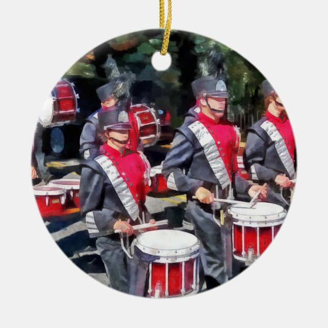 Drum Section Ceramic Tree Decoration (Front)