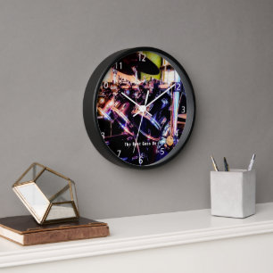 Drum Set Acrylic Wall Clock