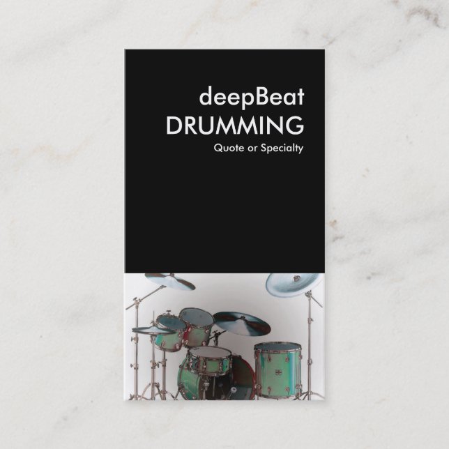 drum set business card (Front)