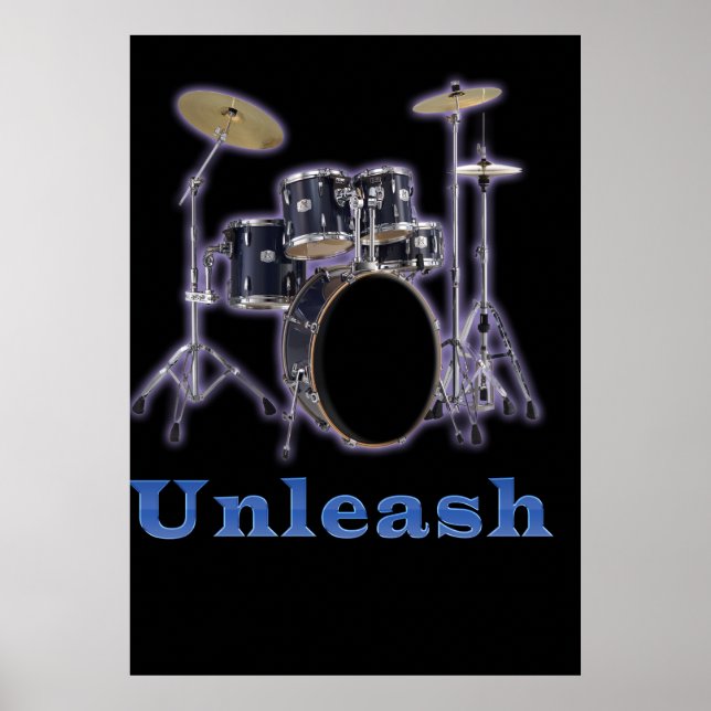 Drum set designs poster (Front)