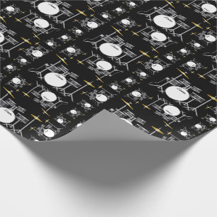 Drum Set Drummer Band Teacher Musician Wrapping Paper