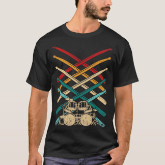 Drum Set Drumsticks Percussion Drums T-Shirt