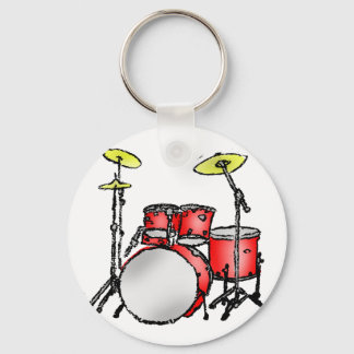 Drum Set Key Ring
