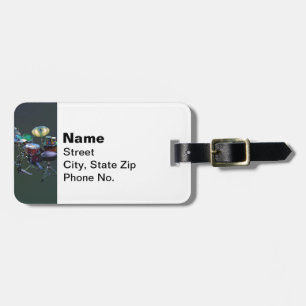 Drum Set Luggage Tag