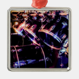 Drum Set Metal Tree Decoration