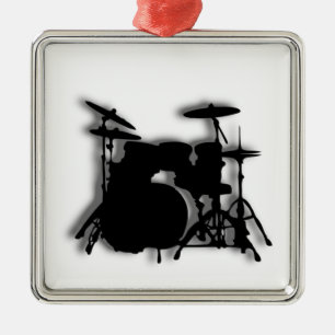 Drum Set Music Design Metal Tree Decoration