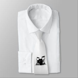 Drum Set Music Design Tie