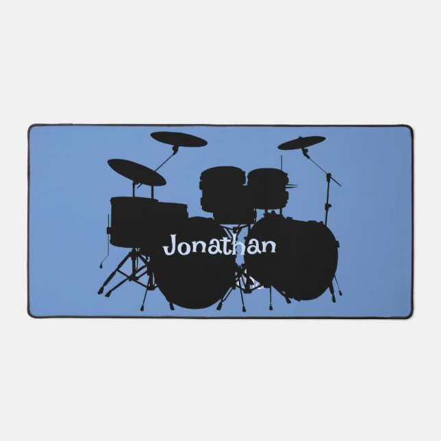 Drum Set Percussion Design Desk Mat (Front)