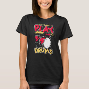 Drum Set Percussion Music  Drummer Musician  Drums T-Shirt