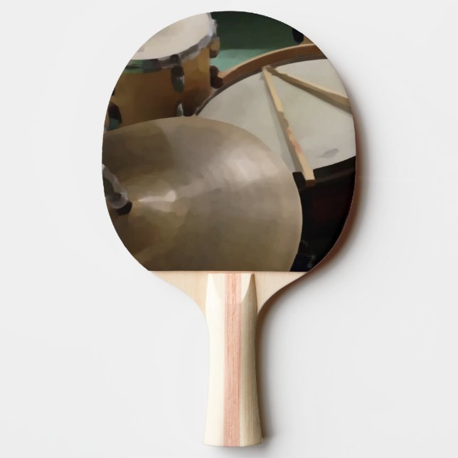 Drum Set Ping Pong Paddle (Back)