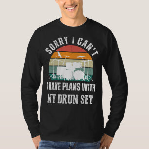 Drum Set Plans Tee: Beat Humour & Musical Style Un T-Shirt