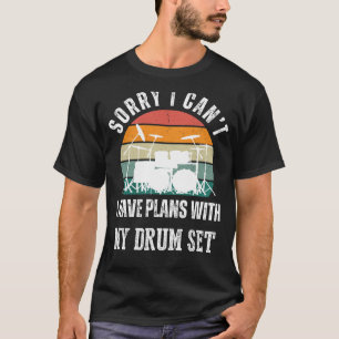 Drum Set Plans Tee: Beat Humour & Musical Style Un T-Shirt