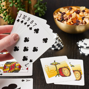 Drum Set Playing Cards