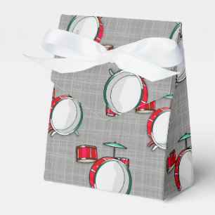 Drum Set; Red Drums Favour Box