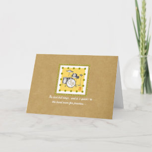 Drum Set The Last Bell Valentine Card