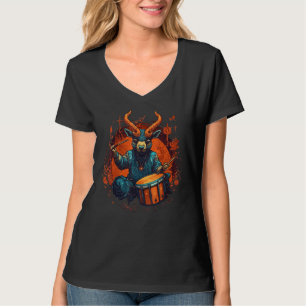Drum Sticks Goat Drummer Kit T-Shirt