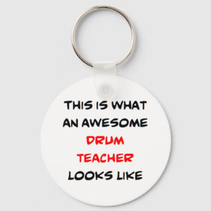 drum teacher, awesome key ring