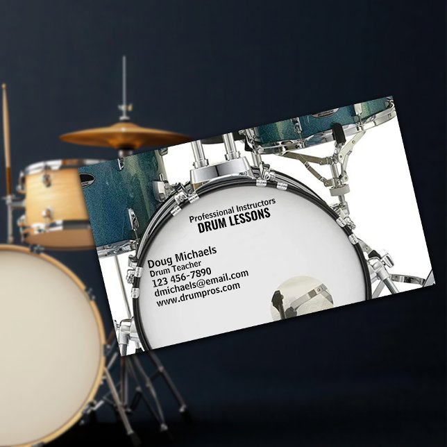 Drum Teacher Business Card (Creator Uploaded)
