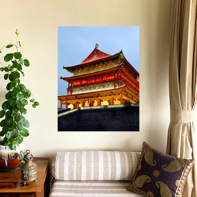 Drum Tower of Xi'An Canvas Print (Creator Uploaded)