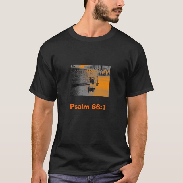 Drum Worship Psalm 66:1 T-Shirt (Front)