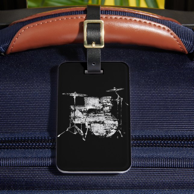 Drumkit Luggage Tag (Front Insitu 2)