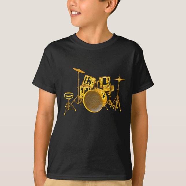 Drumkit - Yellow T-Shirt (Front)