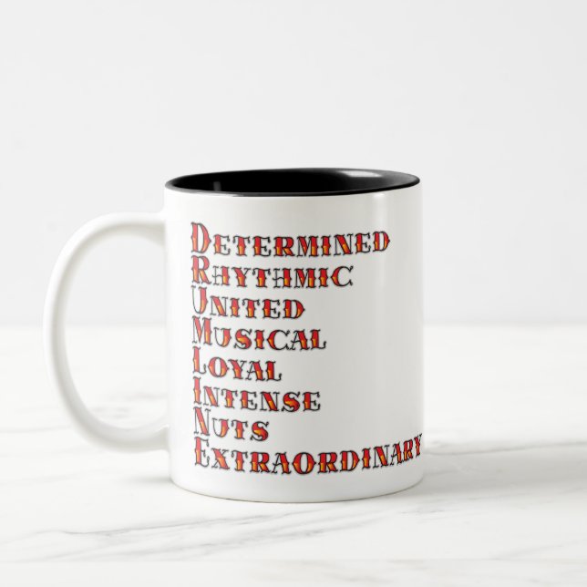 Drumline Definition Two-Tone Coffee Mug (Left)