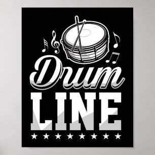 Drumline Marching Band Poster