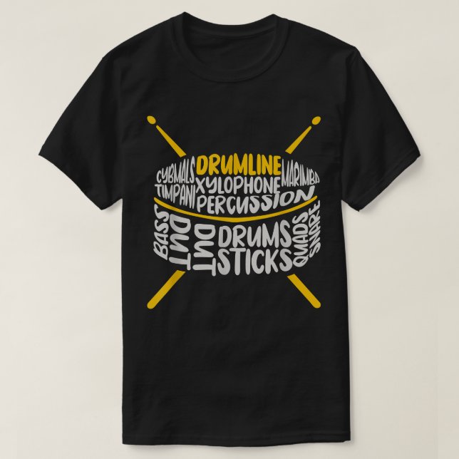 Drumline Marching Band, School Band1 T-Shirt (Design Front)