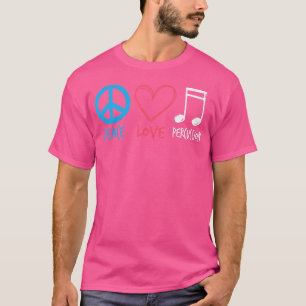 Drumline Tshirt Marching Band Shirt  Peace Love Pe