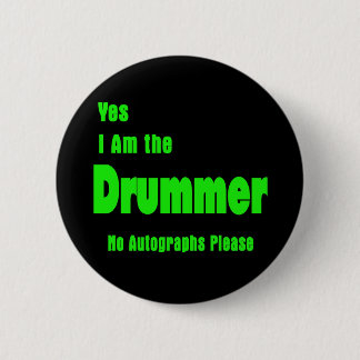 Drummer 6 Cm Round Badge