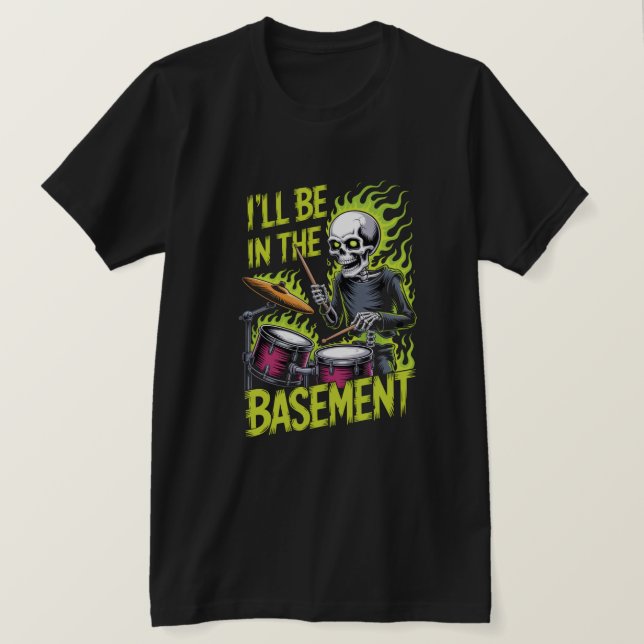Drummer Basement Rehearsal Tee (Design Front)