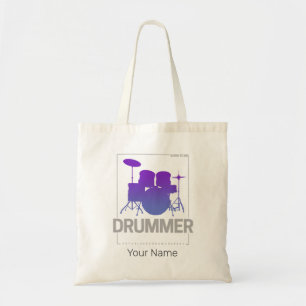 Drummer Born To Be for Percussionist Band Member Tote Bag
