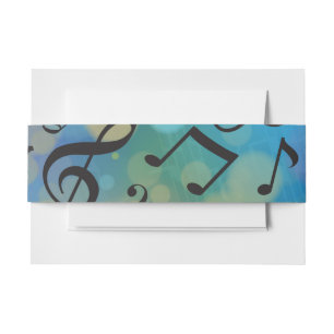 Drummer Boy Bar Bat Mitzvah Envelope Wrap Band Invitation Belly Band