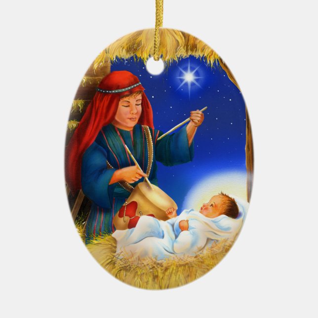 Drummer Boy Ornament (Front)