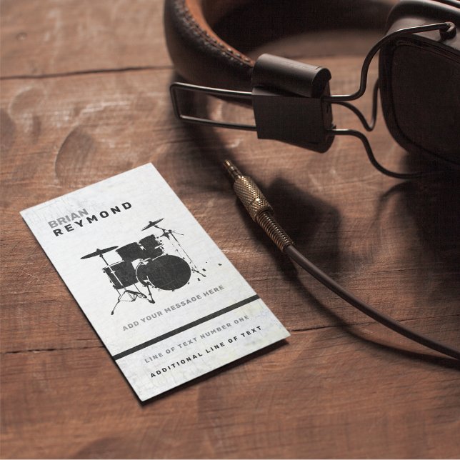 Drummer Business Card (Creator Uploaded)
