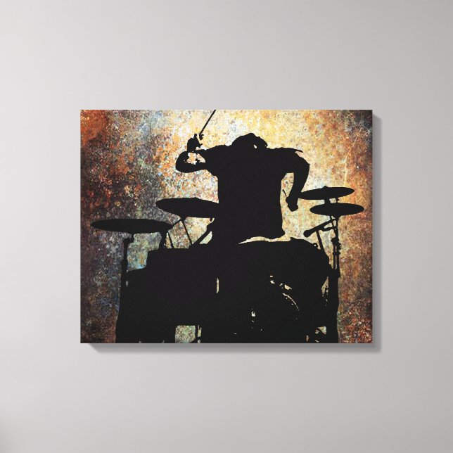 Drummer canvas 2, Copyright Karen J Williams Print (Front)