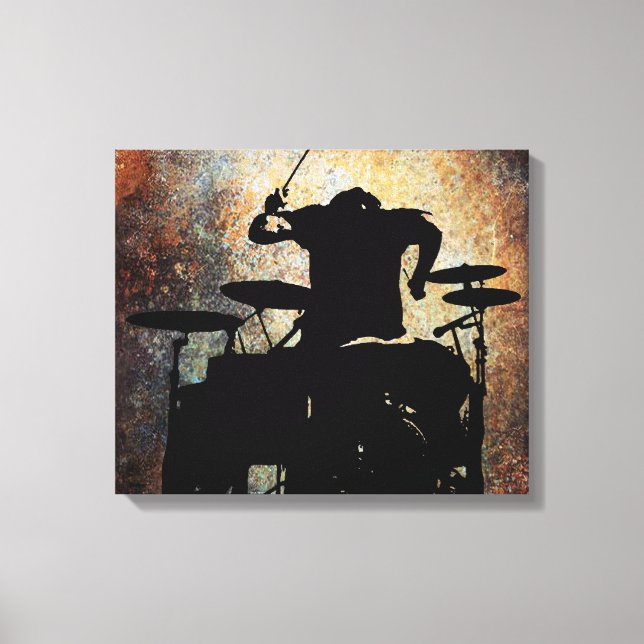 Drummer canvas 2, Copyright Karen J Williams Print (Front)