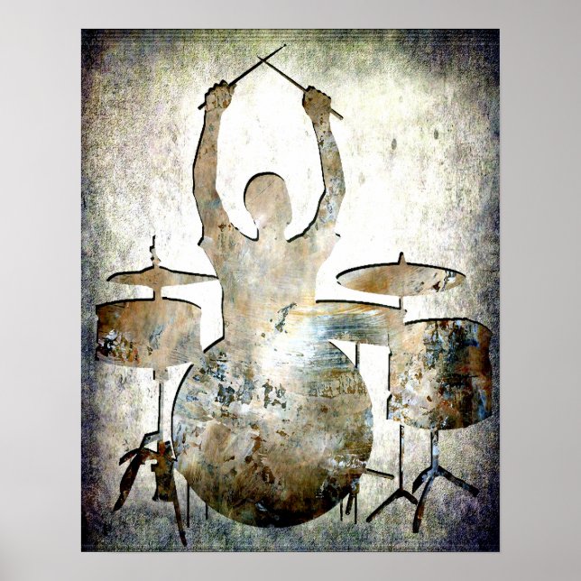 Drummer, Copyright Karen J Williams Poster (Front)