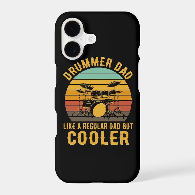 Drummer Dad Like A Regular Dad But Cooler (Back)