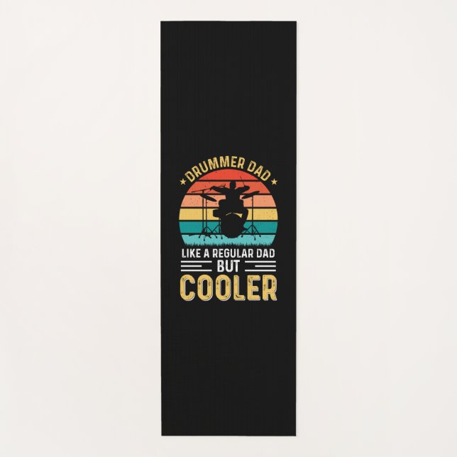 Drummer Dad Yoga Mat (Front)