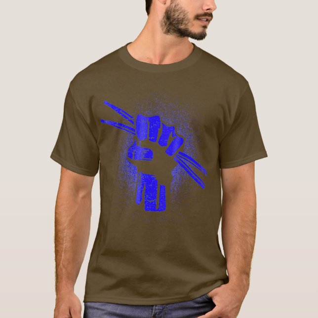 Drummer Drum Sticks Music  Drumming Musician Tee (Front)