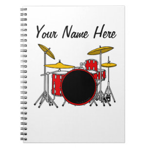 Drummer Drum Teacher Percussionist Custom Notebook