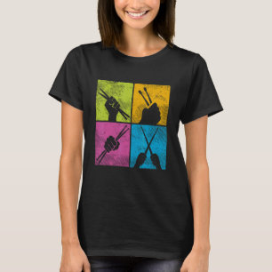 Drummer Drummer Vintage Retro Fist & Drum Sticks 7 T-Shirt