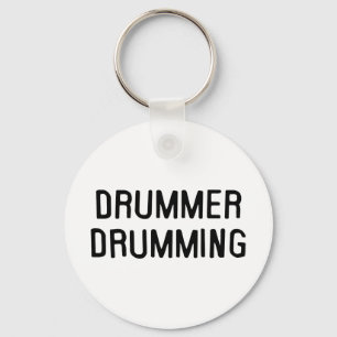 Drummer Drumming Key Ring