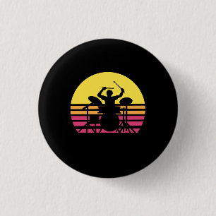 Drummer Drums Drumming 3 Cm Round Badge