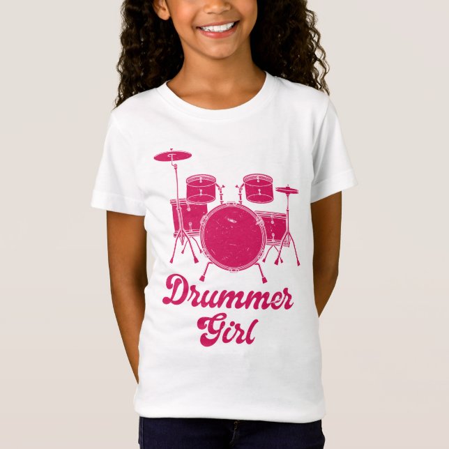 Drummer Drums Drumsticks T-Shirt (Front)