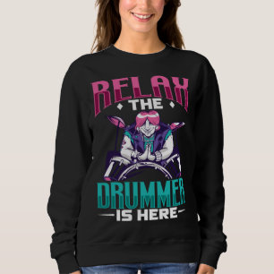 Drummer Drums Music Drum Set Drumming Instrument P Sweatshirt