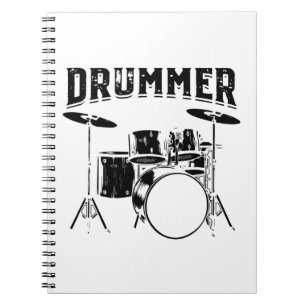 Drummer   Drums Musical Instrument Gift Idea Notebook