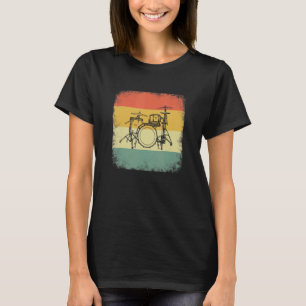 Drummer evolution, Drumset, design for musicians_2 T-Shirt